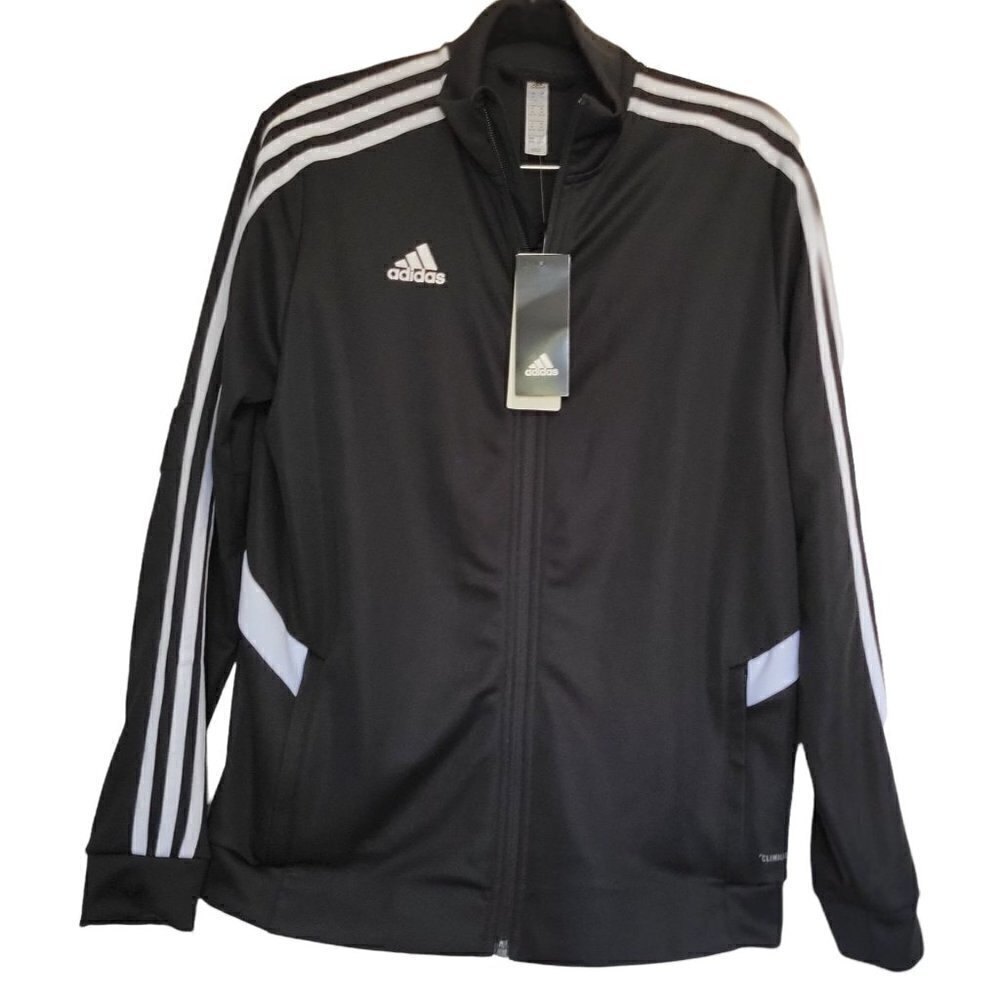 Adidas Tiro Track Jacket Climalite Zip Up Top Women Size M